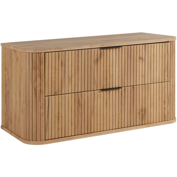 Zestaw szafka pod umywalkę 100 cm dąb craft złoty + słupek 139 cm dąb craft złoty ELEGANCE, Rodan
