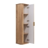 Zestaw szafka pod umywalkę 100 cm dąb craft złoty + słupek 139 cm dąb craft złoty ELEGANCE, Rodan
