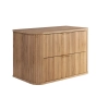 Szafka pod umywalkę 80 cm wisząca z blatem dąb craft złoty ELEGANCE, Rodan