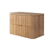 Szafka pod umywalkę 80 cm wisząca z blatem dąb craft złoty ELEGANCE, Rodan