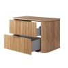 Szafka pod umywalkę 80 cm wisząca z blatem dąb craft złoty ELEGANCE, Rodan
