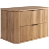 Szafka pod umywalkę 80 cm wisząca z blatem dąb craft złoty ELEGANCE, Rodan