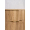 Szafka pod umywalkę 80 cm wisząca z blatem dąb craft złoty ELEGANCE, Rodan
