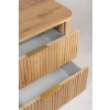 Szafka pod umywalkę 80 cm wisząca z blatem dąb craft złoty ELEGANCE, Rodan