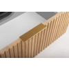 Szafka pod umywalkę 80 cm wisząca z blatem dąb craft złoty ELEGANCE, Rodan