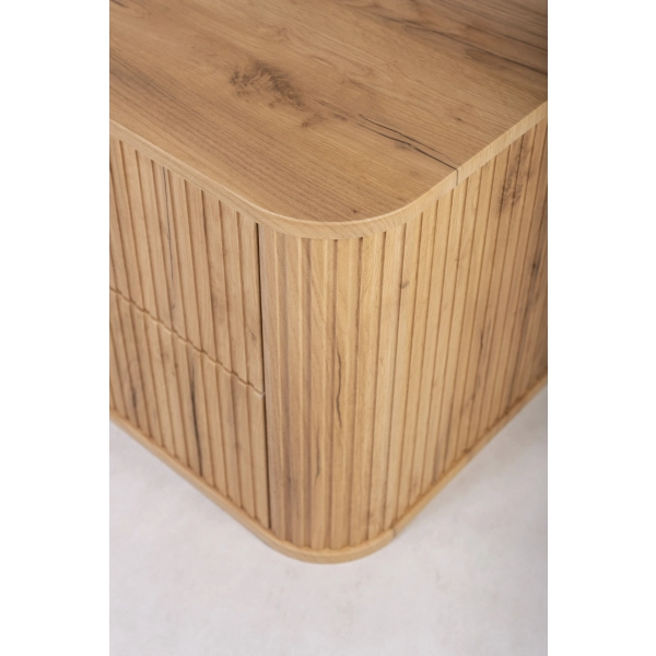 Szafka pod umywalkę 80 cm wisząca z blatem dąb craft złoty ELEGANCE, Rodan