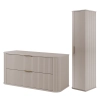 Zestaw szafka pod umywalkę 100 cm kaszmir + słupek 139 cm kaszmir ELEGANCE, Rodan
