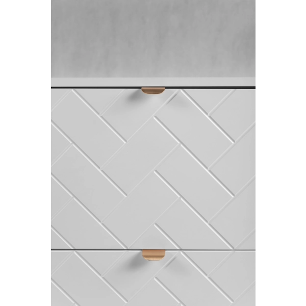 Szafka pod umywalkę 160 cm wisząca Biała TREND, Rodan