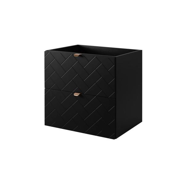 Szafka pod umywalkę 60 cm wisząca Czarna TREND, Rodan