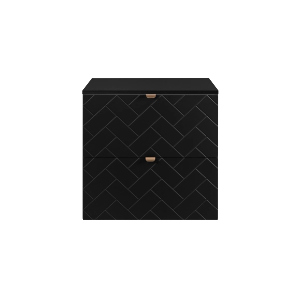 Szafka pod umywalkę 60 cm wisząca Czarna TREND, Rodan