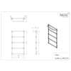 Grzejnik łazienkowy SYNTIA 2 biały 530x969mm 251W Imers