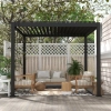 Pergola Tarasowa Aluminiowa MIRADOR Premium 111 Delux - 3 x 3 m Antracyt