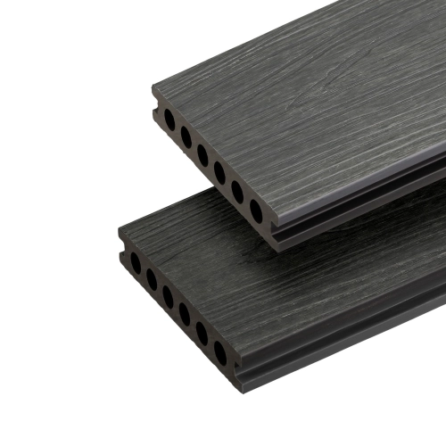 Deska Balkonowa Kompozytowa BERGDECK W138, Szary/Czarny, szczotkowany 290 × 13,8 × 2,4 cm