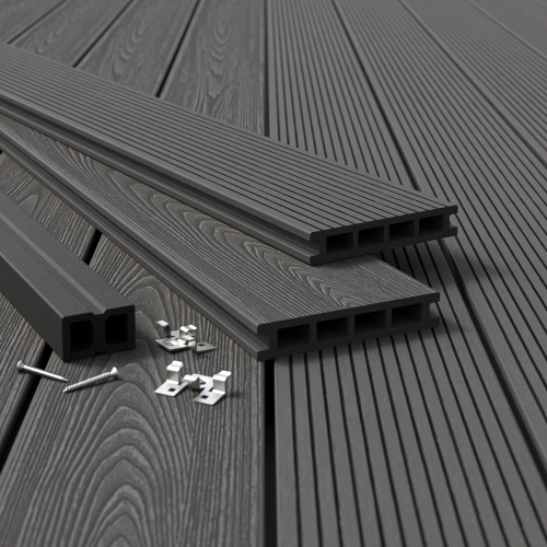 Deska Tarasowa Kompozytowa BERGDECK S140 Szary 220 × 14 × 2.5 cm