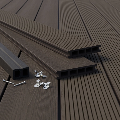 Deska Tarasowa Kompozytowa BERGDECK S140 Heban 220 x 14 x 2,5 cm