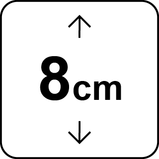 Wysokość toppera 8 cm