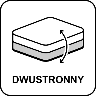 Topper dwustronny