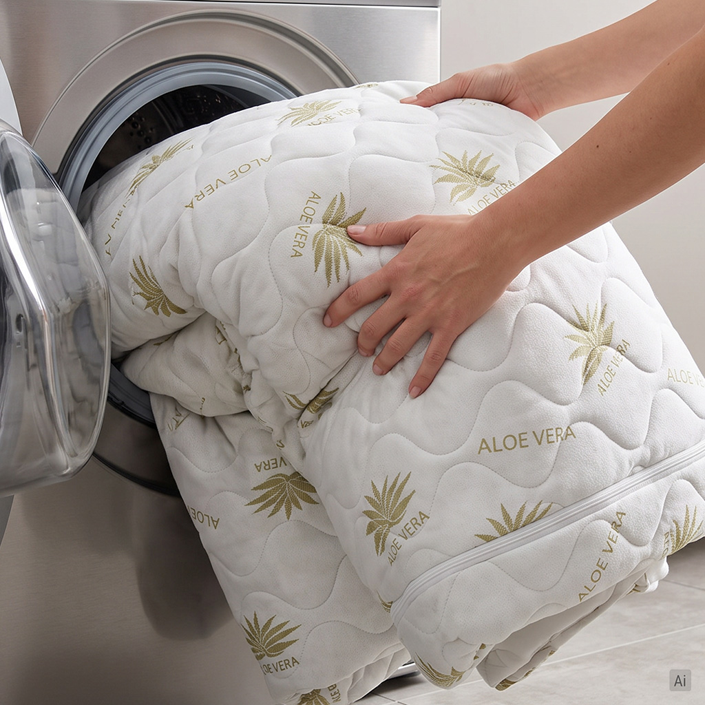 Miękka powierzchnia pokrowca Aloe Vera SOLVORN