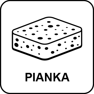 Profilowana pianka masująca