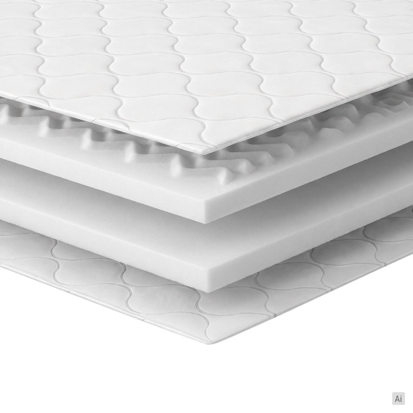 Topper masujący 80x200 MOSSA VISCO 8 cm H2/H3, SOLVORN