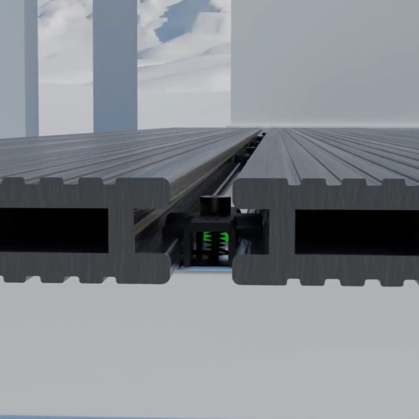 Legar aluminiowy tarasowy wysoki 4 m 50x39 mm, SystemPeter PICLIP