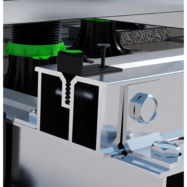 Klips startowy z wkrętem do desek tarasowych, SystemPeter PICLIP