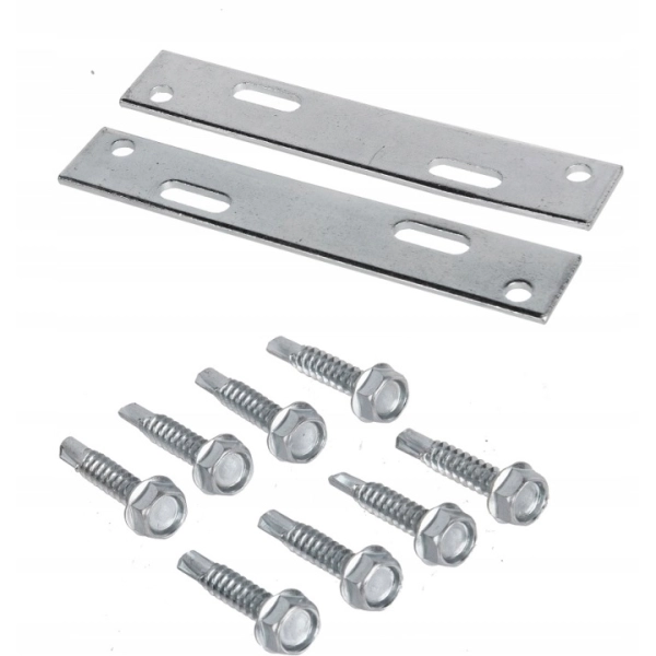 Łącznik do legara aluminiowego 18x100x2 mm (2 szt. + 8 wkrętów), SystemPeter PICLIP