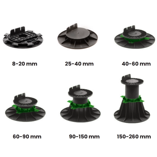 Wspornik tarasowy regulowany pod legar 150-260 mm, SystemPeter PICLIP