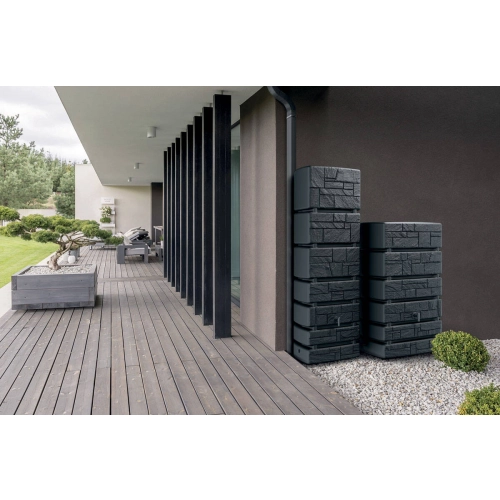 Zbiornik na deszczówkę deszczownica 500l TOWER STONE - antracyt