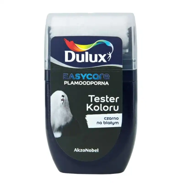 Farba DULUX Easy Care Tester Czarno na Białyml 30ml