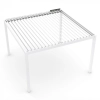 Pergola ogrodowa tarasowa aluminiowa elektryczna LUXE 3 x 4 m Biały z oświetleniem LED