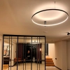 Plafon Ring L czarny LED CCT
