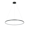 Lampa wisząca Ring 80 cm czarna LED CCT