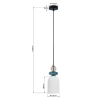 Lampa wisząca Tropea biała 1xE27