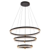 Lampa wisząca Plum 80 cm 60 cm 40 cm czarno-transparentna LED CCT