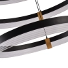 Lampa wisząca Plum 80 cm 60 cm 40 cm czarno-transparentna LED CCT