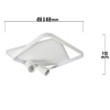Plafon Parma 2 kwadratowy biały 2xGU10 LED CCT