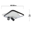 Plafon Parma 2 kwadratowy czarny 2xGU10 LED CCT