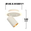 Spot Parma 1 biały 1xGU10 LED CCT