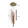 Lampa wisząca Lungo 7 kolor mix 7xG9