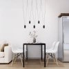 Lampa wisząca Toledo czarna 5xGU10