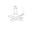 Lampa wisząca Halifax czarna LED CCT
