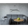 Lampa wisząca Halifax czarna LED CCT