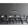 Lampa wisząca Halifax czarna LED CCT