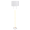 Lampa podłogowa Fogo biała 2xE27