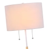 Lampa podłogowa Fogo biała 2xE27