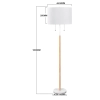 Lampa podłogowa Fogo biała 2xE27