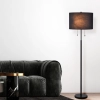 Lampa podłogowa Fogo czarna 2xE27