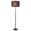 Lampa podłogowa Fogo czarna 2xE27