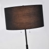 Lampa podłogowa Fogo czarna 2xE27